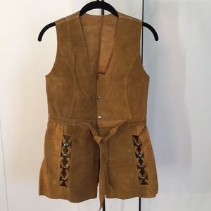 Leather vest/dress